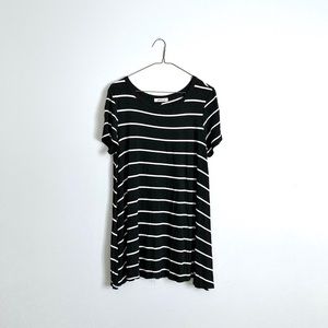 Black and White Striped Dress